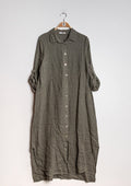 Robe chemise longue en lin